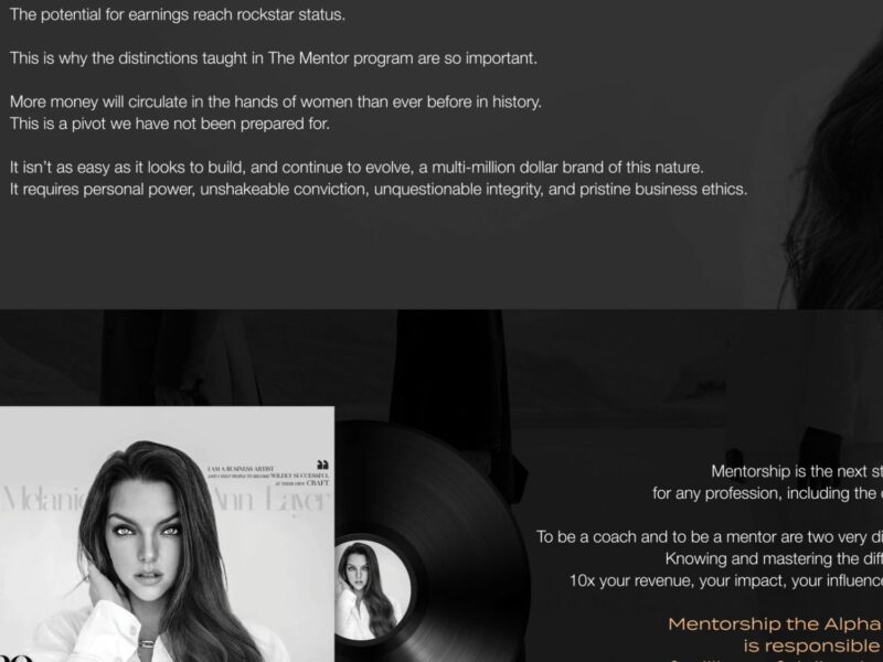 the mentor by melanie ann layer (includes the coach program)