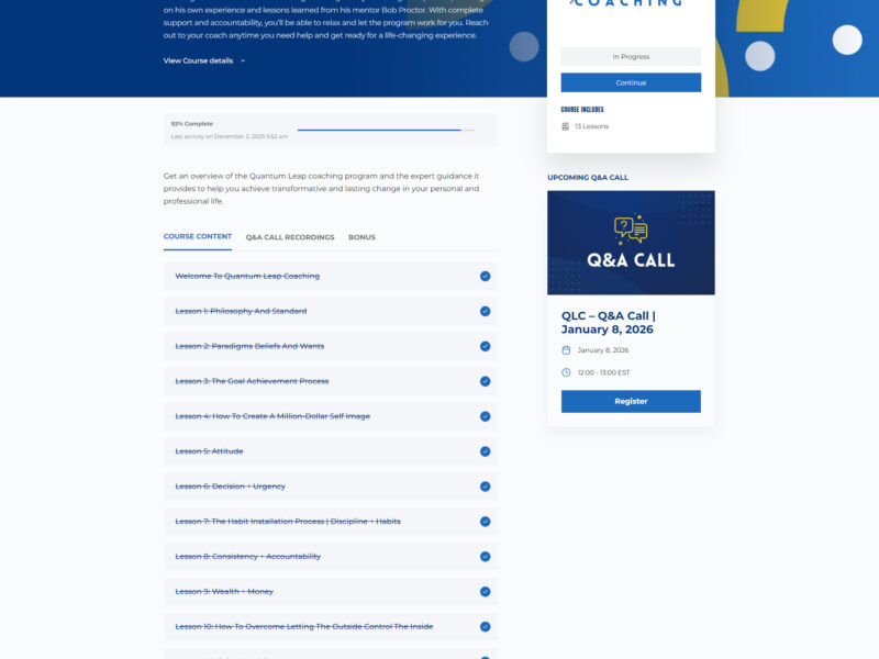 quantum leap coaching by arash vossoughi