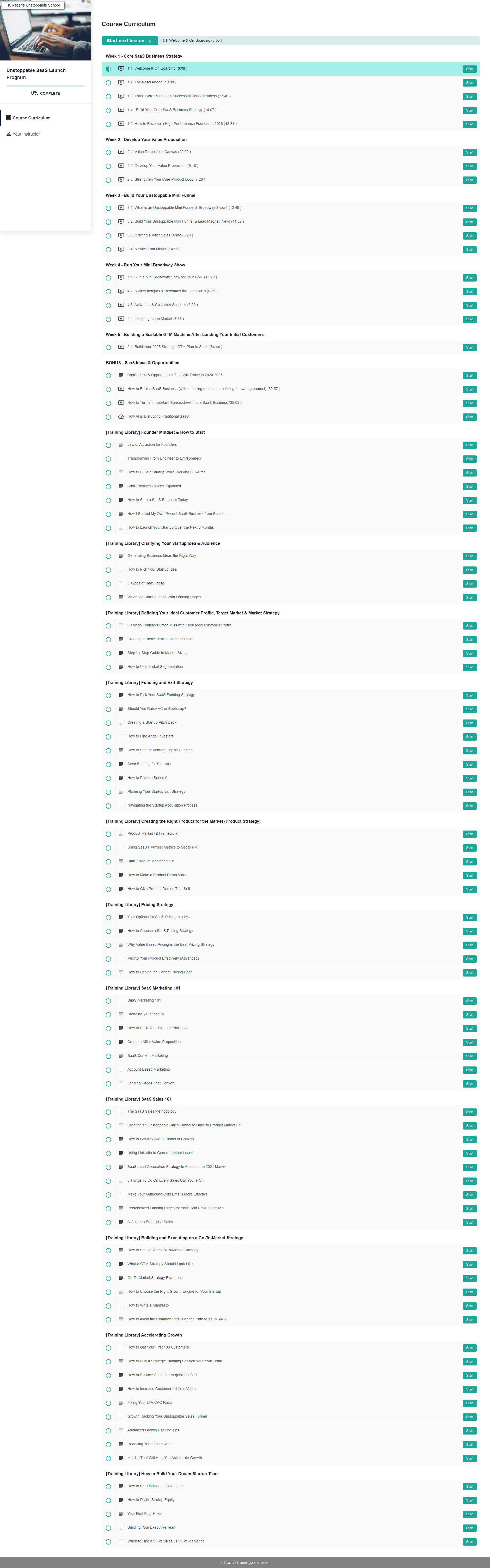 unstoppable saas launch program by tk kader download