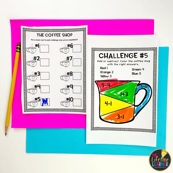 coffee classroom transformation recording sheet and challenge