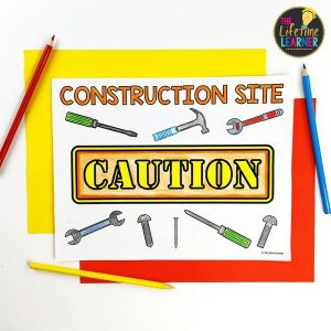 construction classroom transformation coloring page