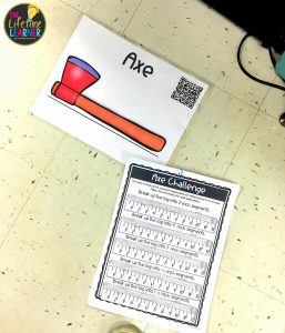 construction classroom transformation axe poster with challenge