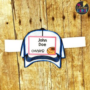 donut shop classroom transformation hat