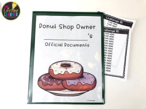 donut shop classroom transformation folder