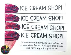 ice cream admission tickets