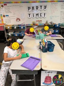 party students working