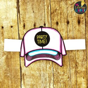 party hat with name tag