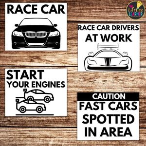 race car posters