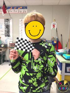 race car student working