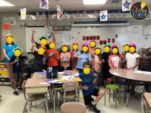 rock star day students working