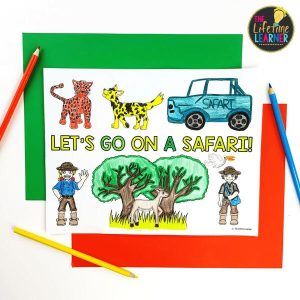 safari coloring page