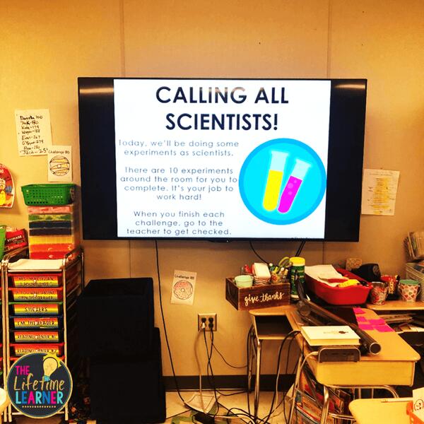 scientist slides for TV