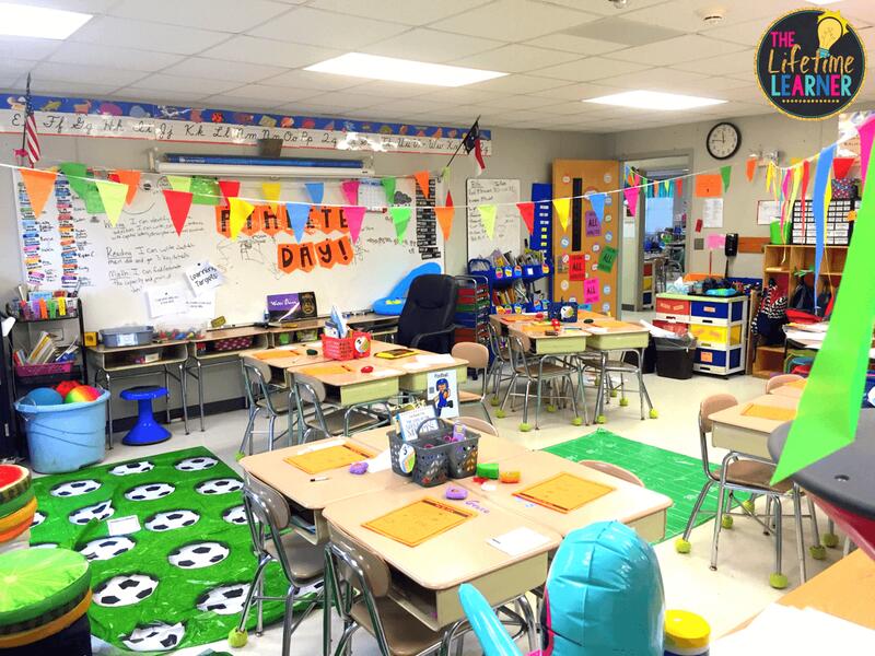 sports classroom transformation