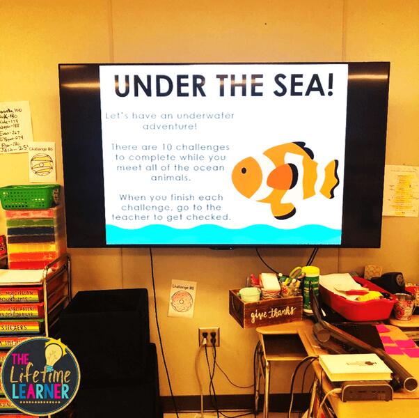 under the sea welcome slide