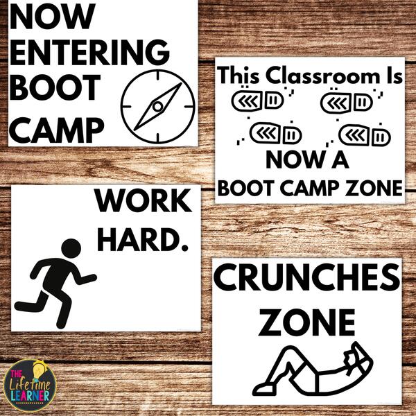 boot camp classroom transformation posters