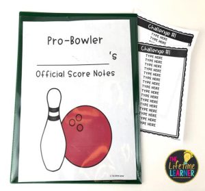 bowling classroom transformation folder