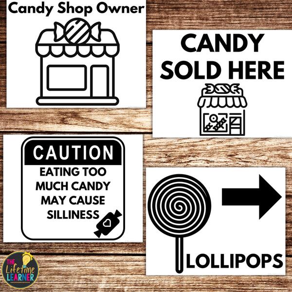 candy shop classroom transformation posters