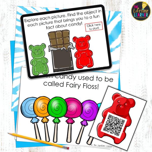 candy classroom transformation qr codes
