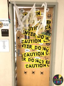 halloween door decor