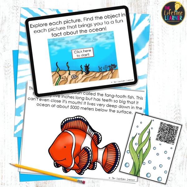 under the sea classroom transformation qr codes