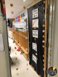 space classroom transformation door decor