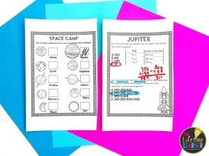 space classroom transformation recording sheet