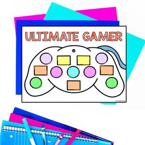 video game day coloring page