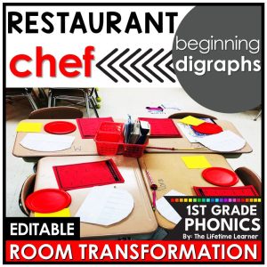 1st Grade Chef Classroom Transformation Beginning Digraphs