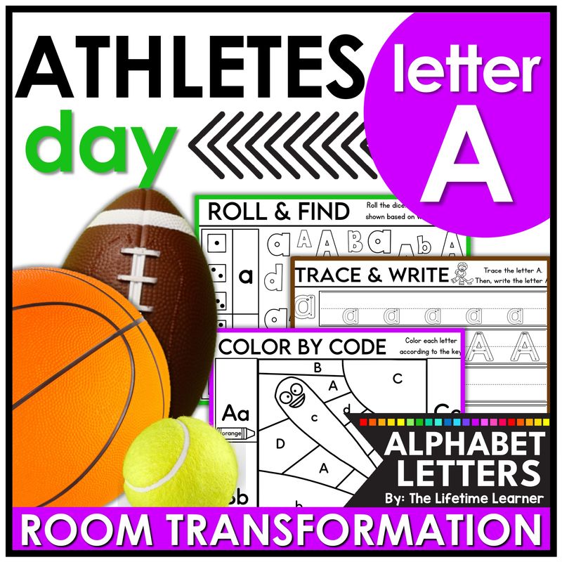 Sports Classroom Transformation Letter A