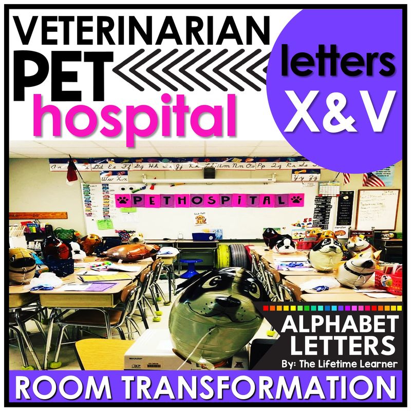 Pet Classroom Transformation Letter V Letter X