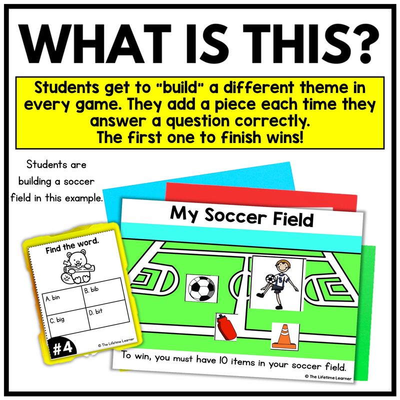 Build It Kindergarten 1st Grade Phonics Card Games - Image 2