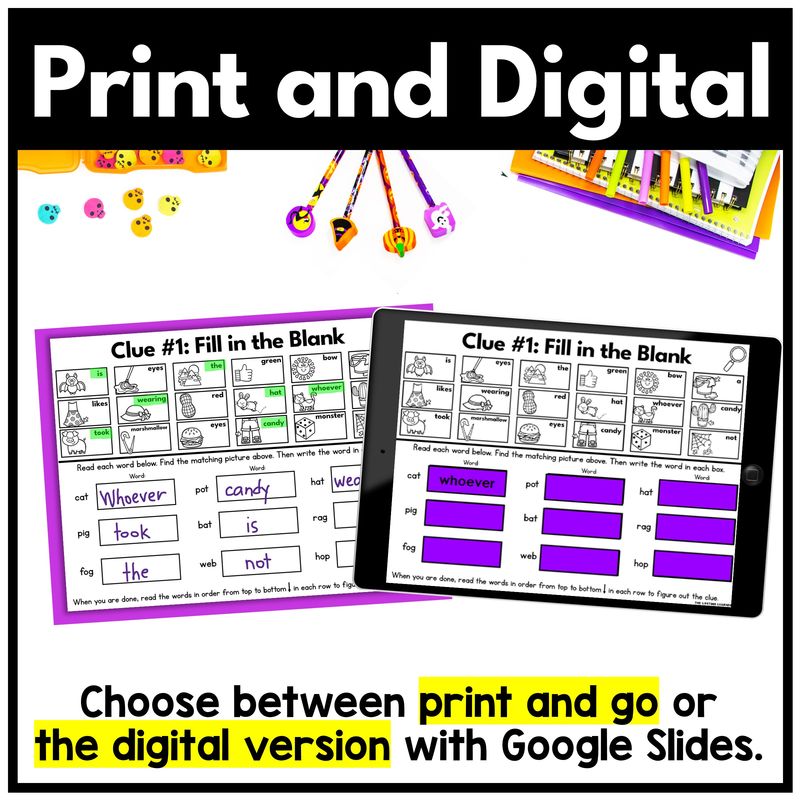 Halloween 1st Grade Phonics Mystery – Reading Review - Image 4