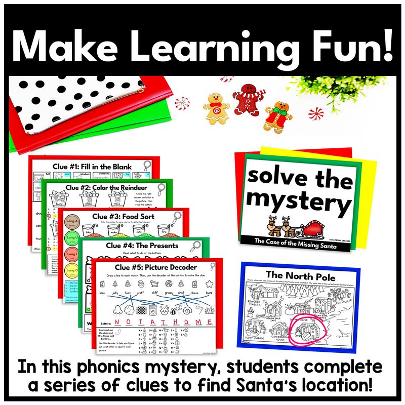 Christmas 1st Grade Phonics Mystery – Reading Review - Image 2