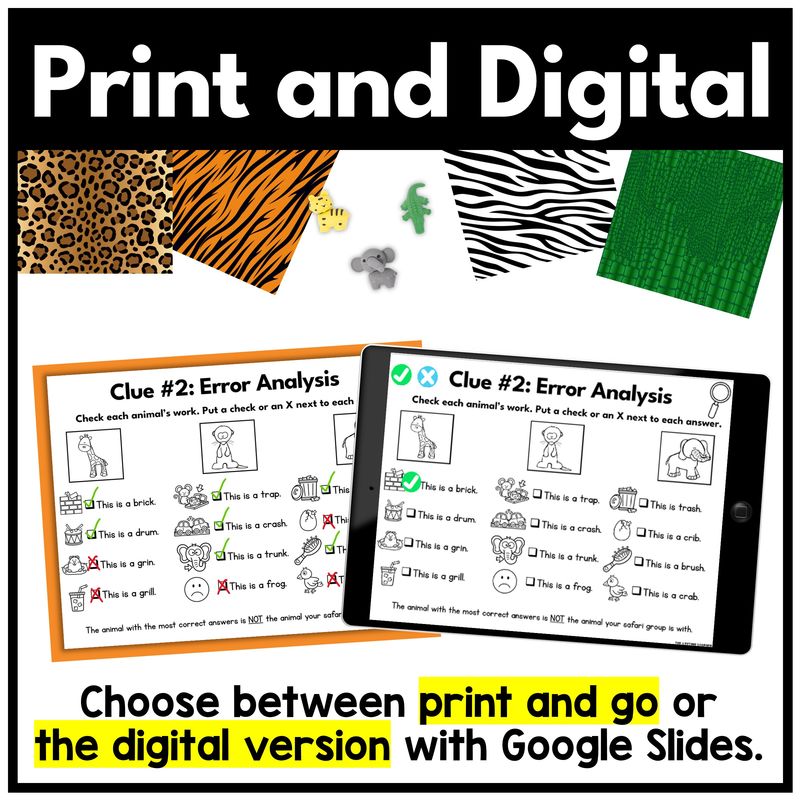 Safari 1st Grade Phonics Mystery – Beginning Blends - Image 4