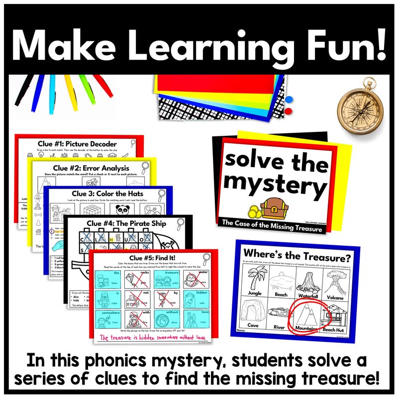 Pirate 1st Grade Phonics Mystery – CVCe Words - Image 2