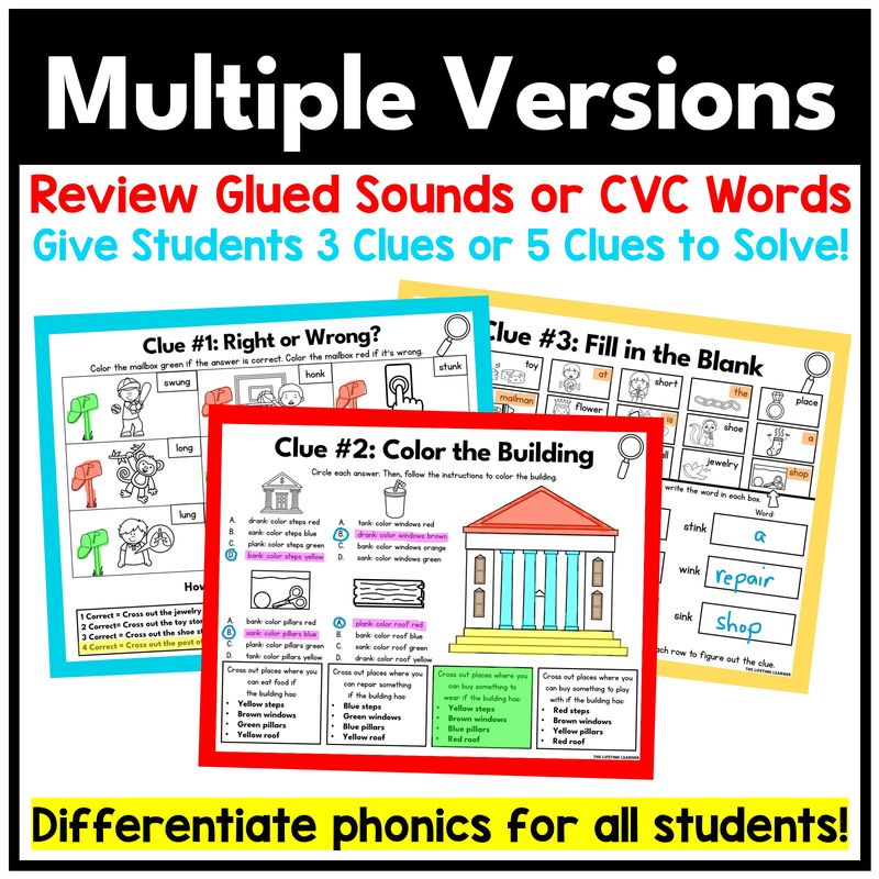 Mailman 1st Grade Phonics Mystery – Glued Sounds - Image 3