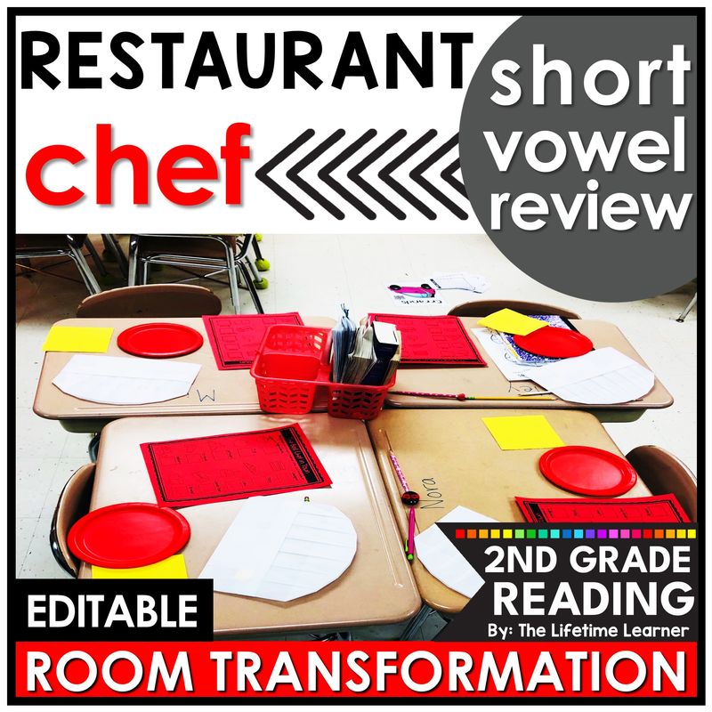 Short Vowels 2nd Grade Chef Room Transformation