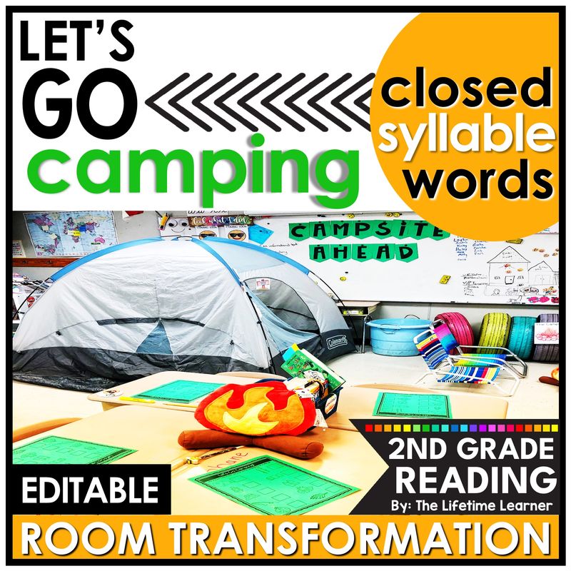 Closed Syllable 2nd Grade Camping Room Transformation
