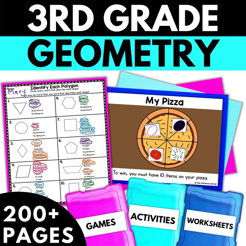 3rd Grade Geometry Worksheets and Activities