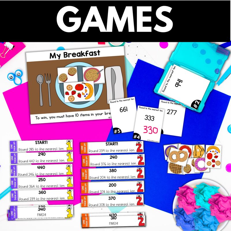 3rd Grade Rounding to the Nearest 10 within 1000 Worksheets & Activities - Image 3