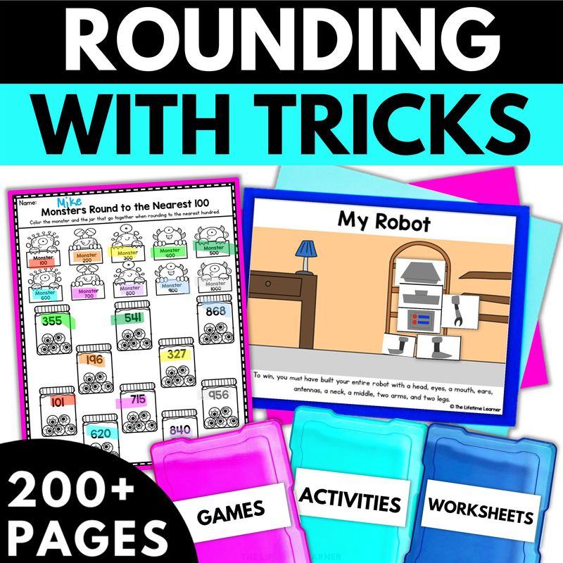 3rd Grade Rounding to the Nearest 10 & 100 Worksheets & Activities