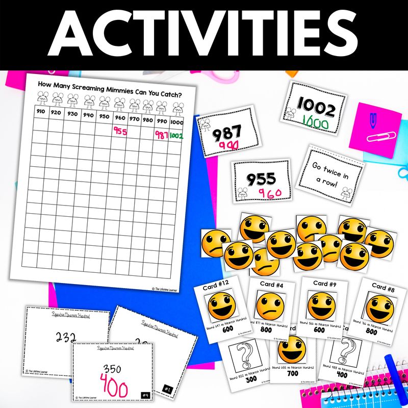 3rd Grade Rounding to the Nearest 10 & 100 Worksheets & Activities - Image 4