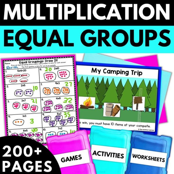 3rd Grade Multiplication Equal Groups Worksheets & Activities