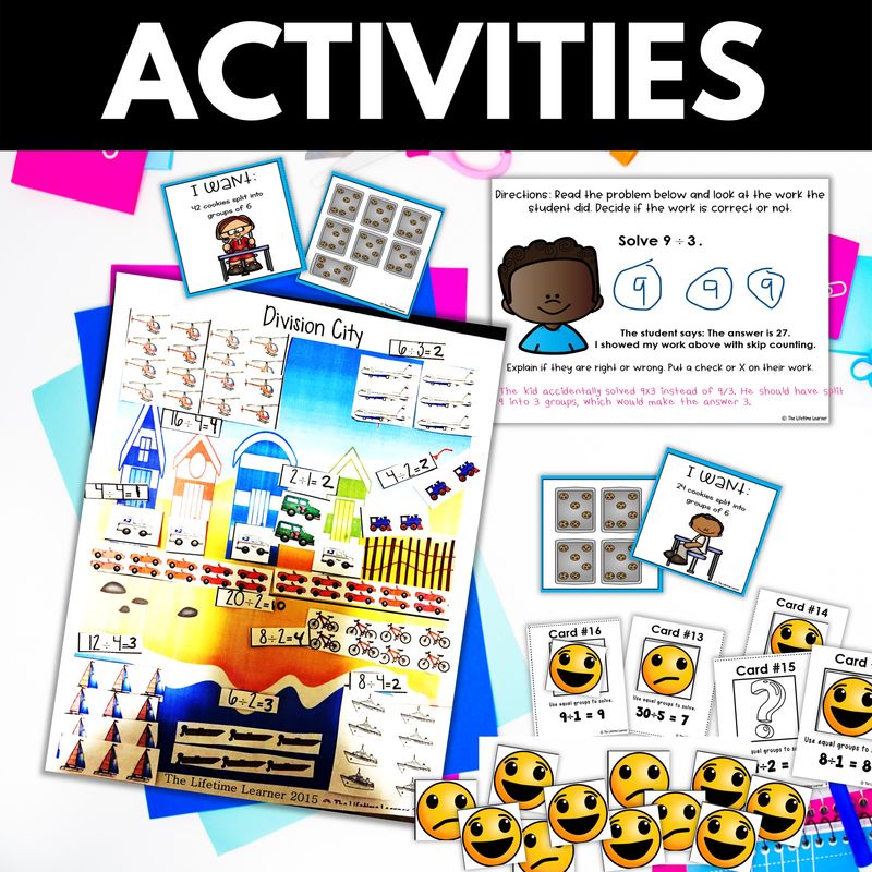 3rd Grade Division Equal Groups Worksheets & Activities - Image 4