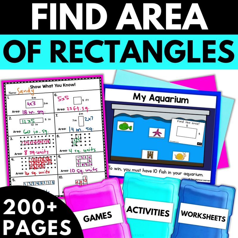 3rd Grade Area Worksheets & Activities