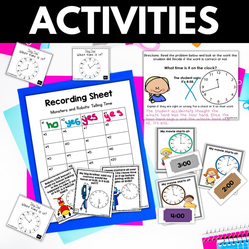 3rd Grade Telling Time to the Minute Worksheets and Activities - Image 4