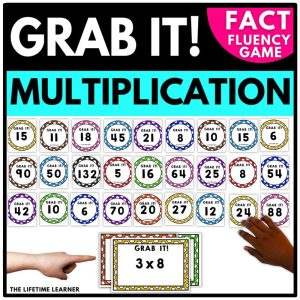 Grab It Multiplication Fact Game 3rd 4th Grade