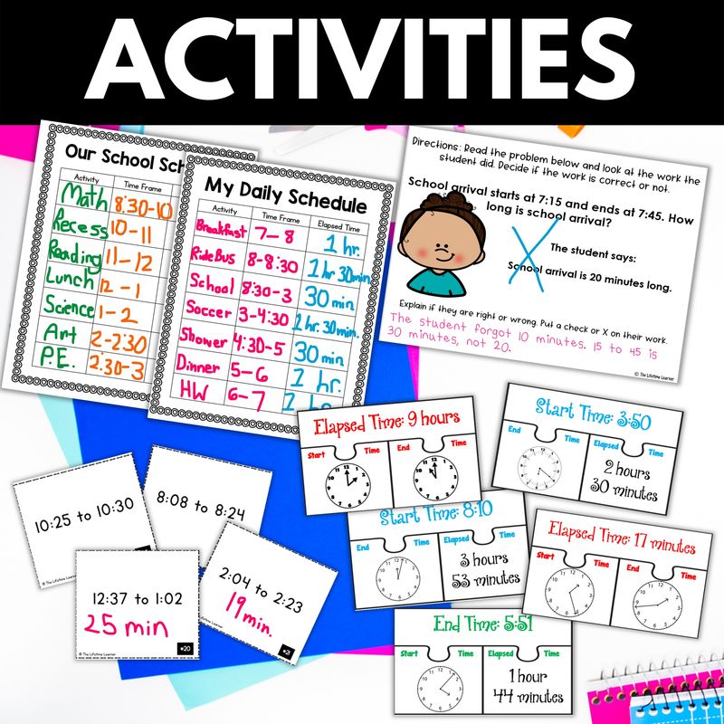 3rd Grade Elapsed Time Worksheets and Activities - Image 4