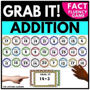 Grab It Addition Facts Game 1st 2nd Grade