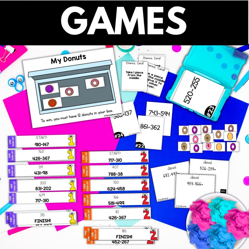 3rd Grade 3 Digit Subtraction With Regrouping Worksheets and Activities - Image 3